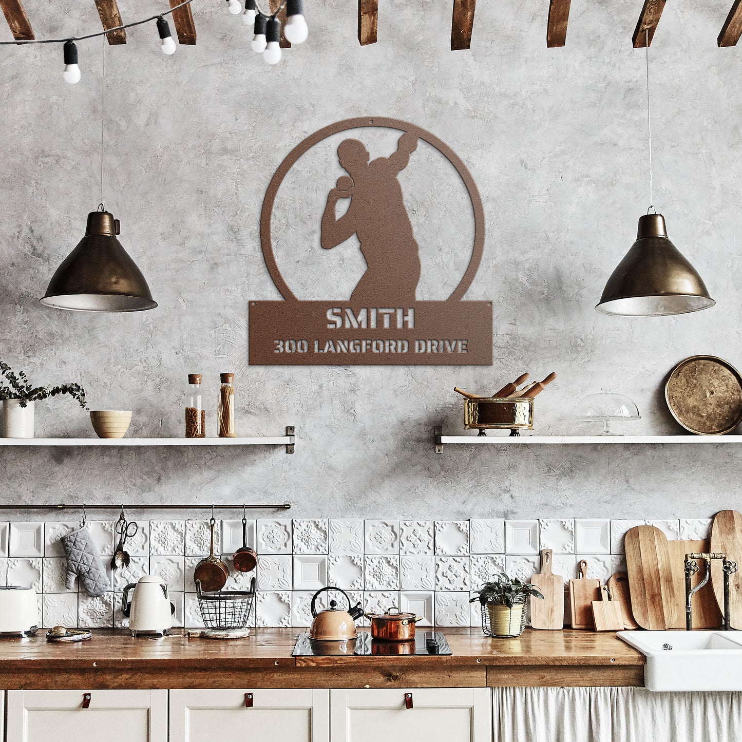 METAL WALL ART - Track & Field, Shotput