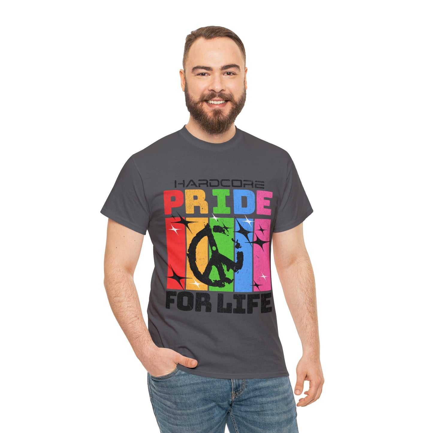 HARDCORE  - Unisex Cotton Tee - LGTBQ Gay Pride
