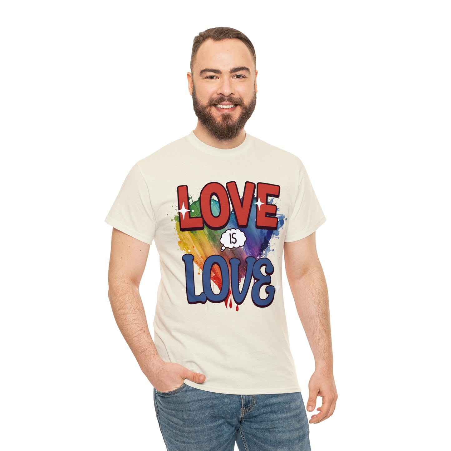 LOVE is LOVE - Unisex Cotton Tee - LGTBQ Gay Pride