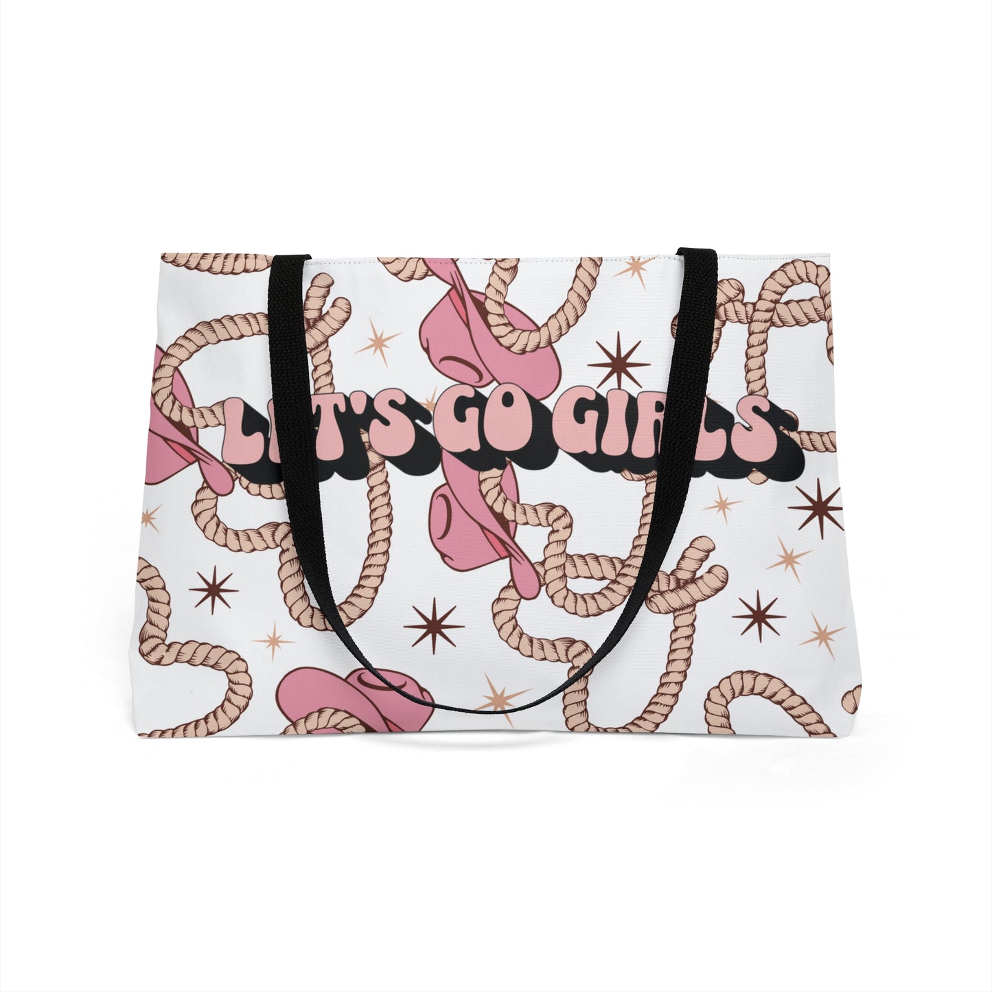 BACHELORETTE PARTY, Bachelorette, Girl's Weekend, Cowgirl Disco Weekender Tote Bag