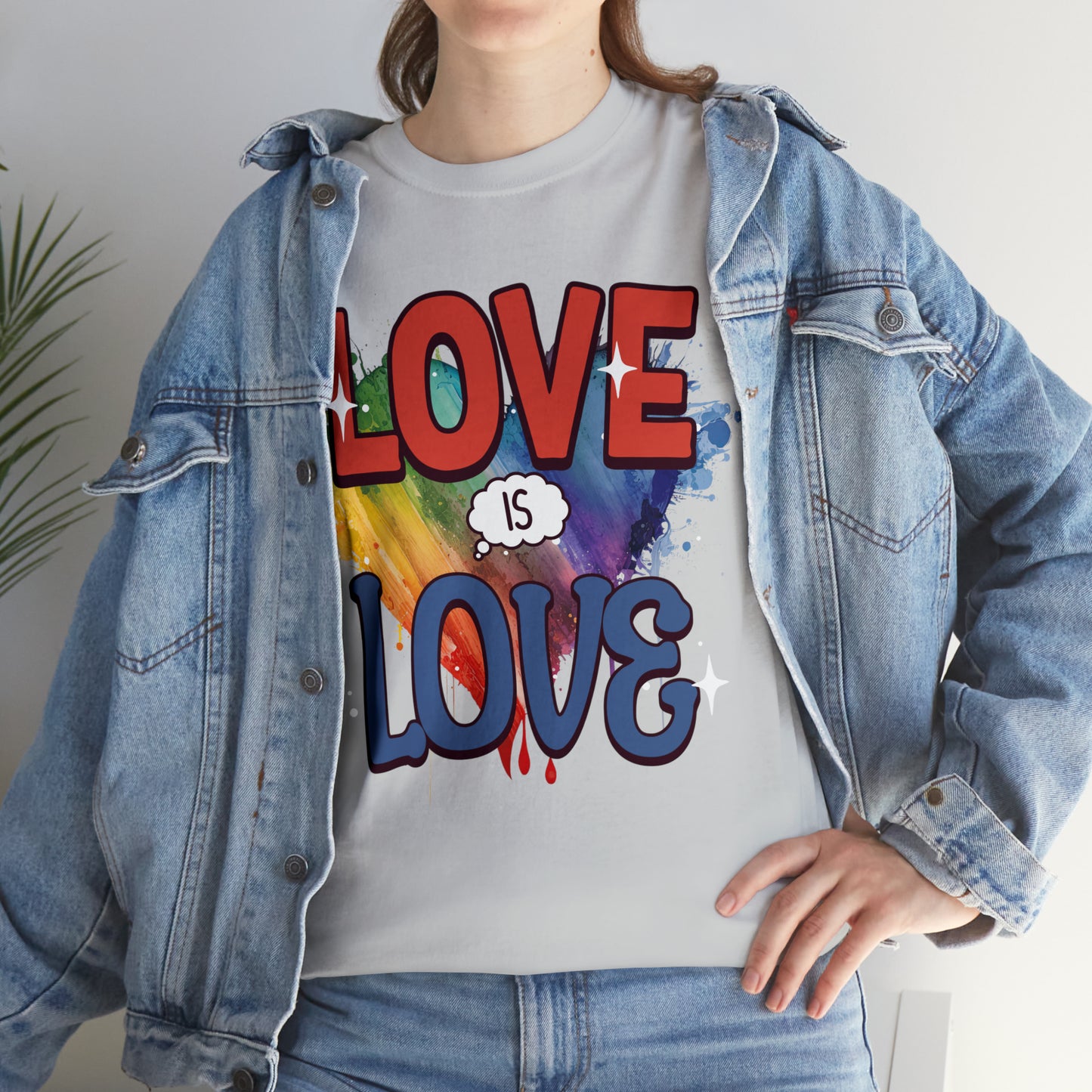 LOVE is LOVE - Unisex Cotton Tee - LGTBQ Gay Pride