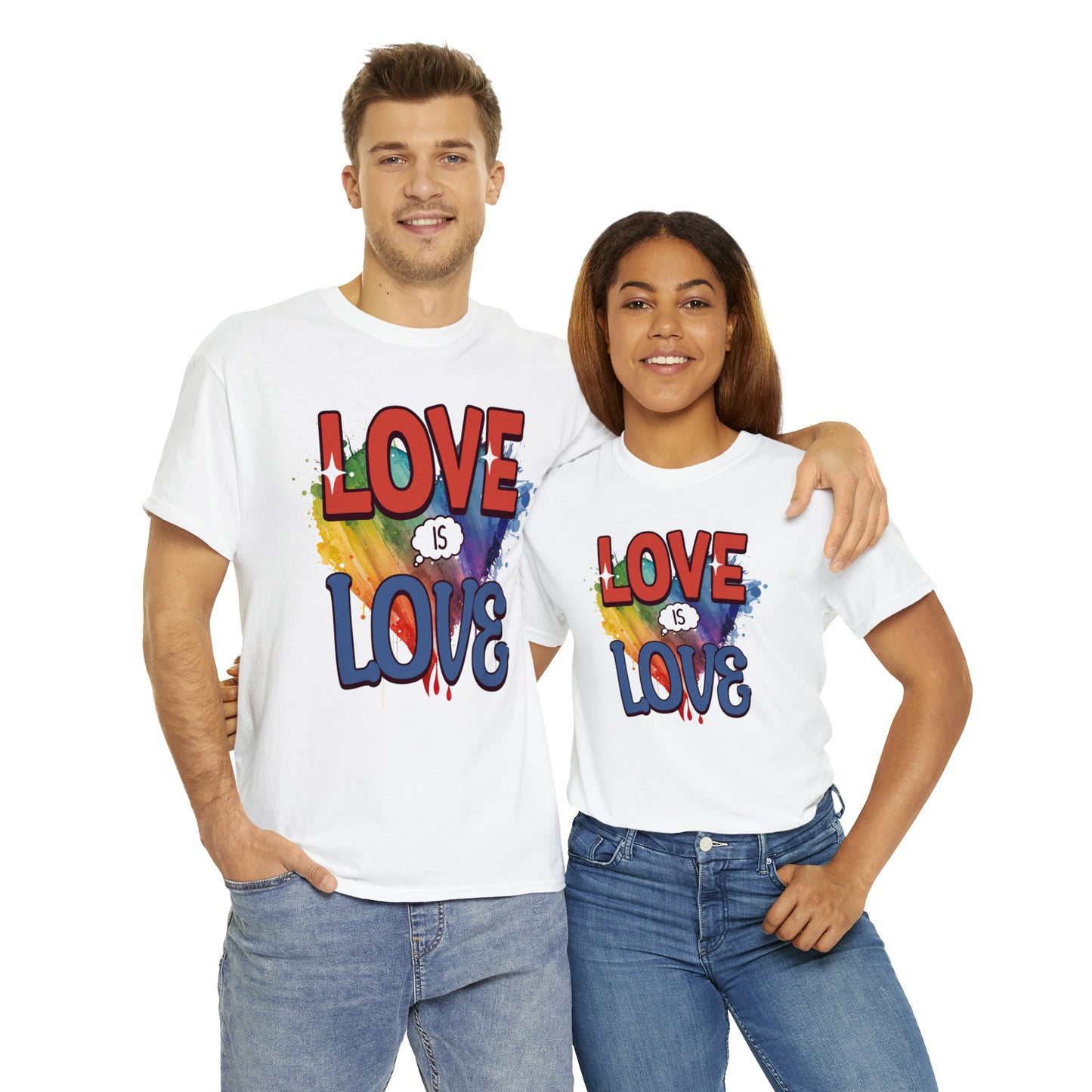 LOVE is LOVE - Unisex Cotton Tee - LGTBQ Gay Pride