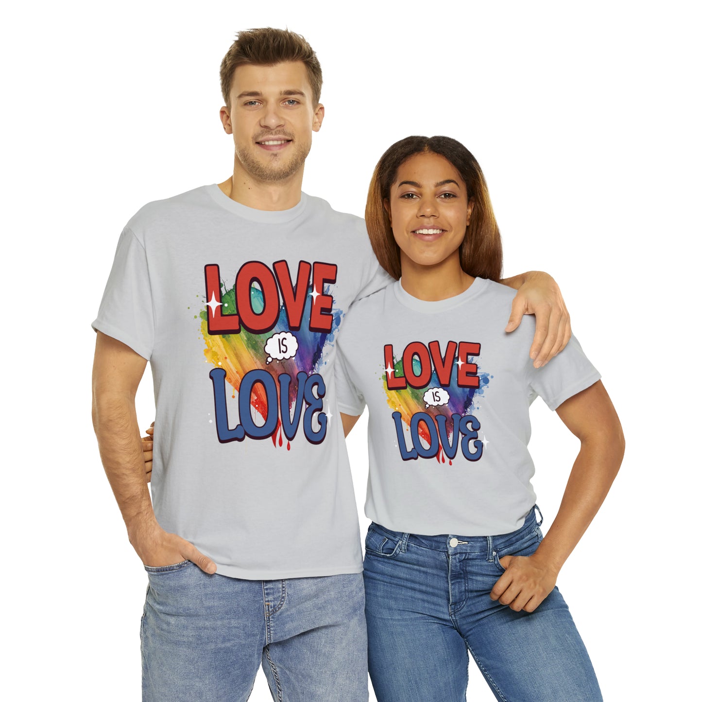 LOVE is LOVE - Unisex Cotton Tee - LGTBQ Gay Pride