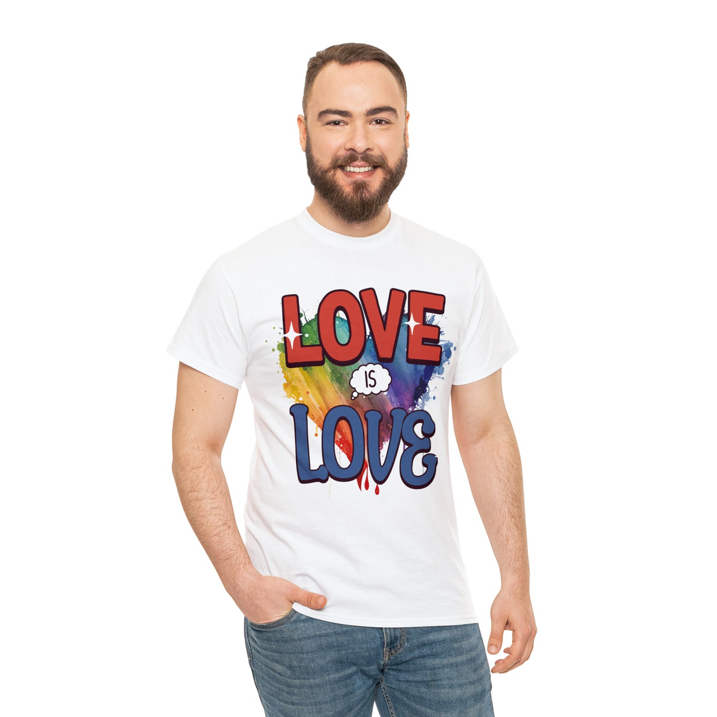 LOVE is LOVE - Unisex Cotton Tee - LGTBQ Gay Pride