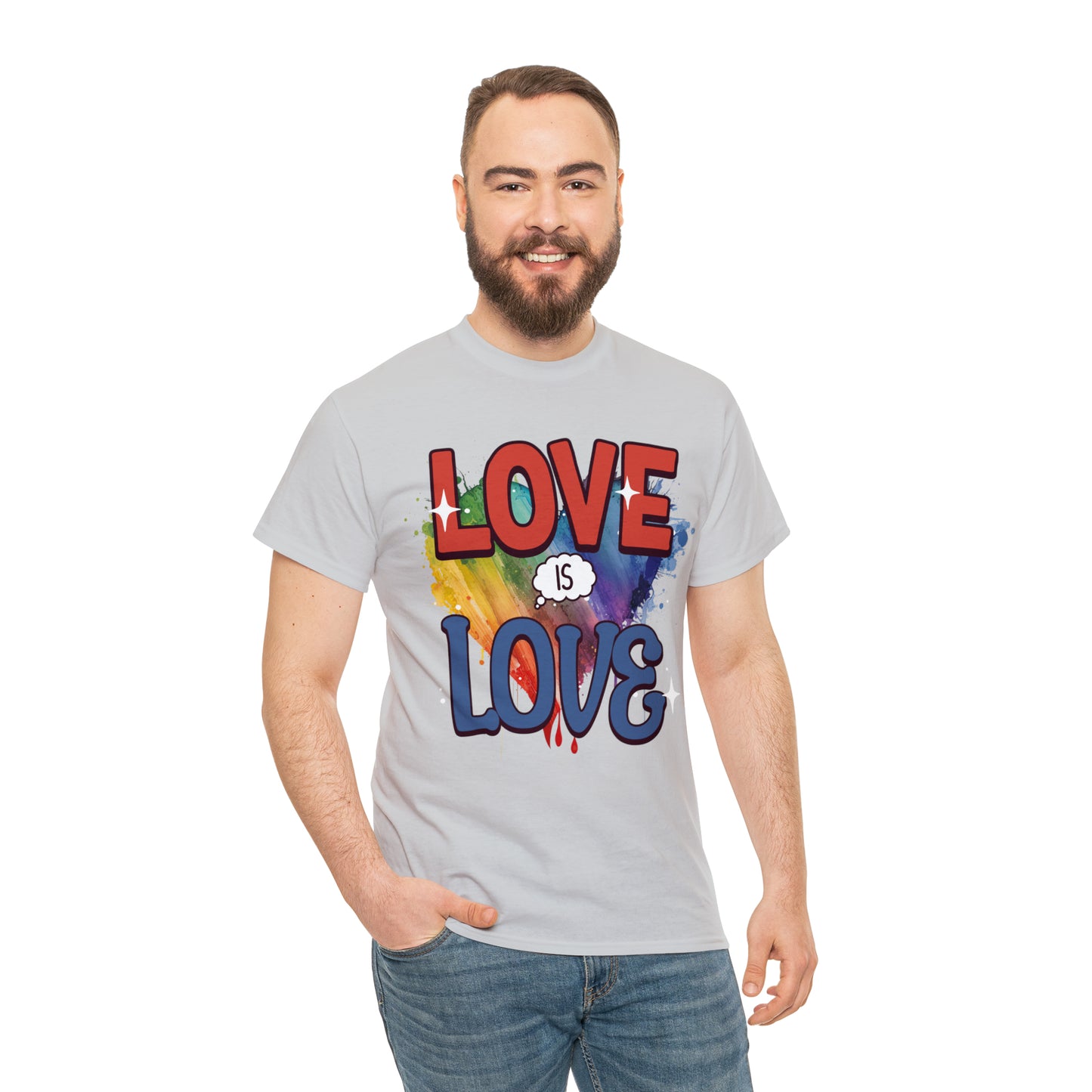 LOVE is LOVE - Unisex Cotton Tee - LGTBQ Gay Pride
