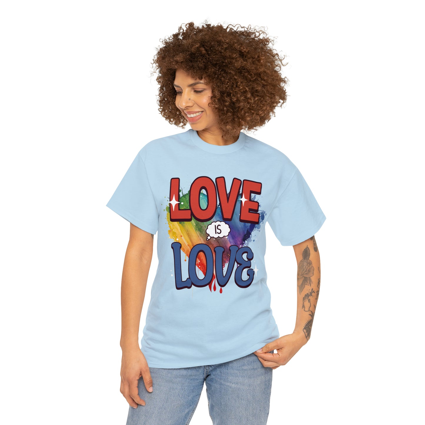 LOVE is LOVE - Unisex Cotton Tee - LGTBQ Gay Pride