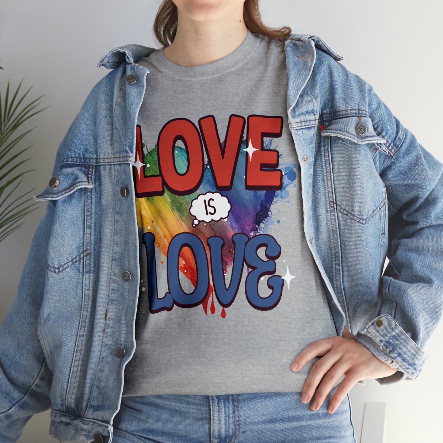 LOVE is LOVE - Unisex Cotton Tee - LGTBQ Gay Pride