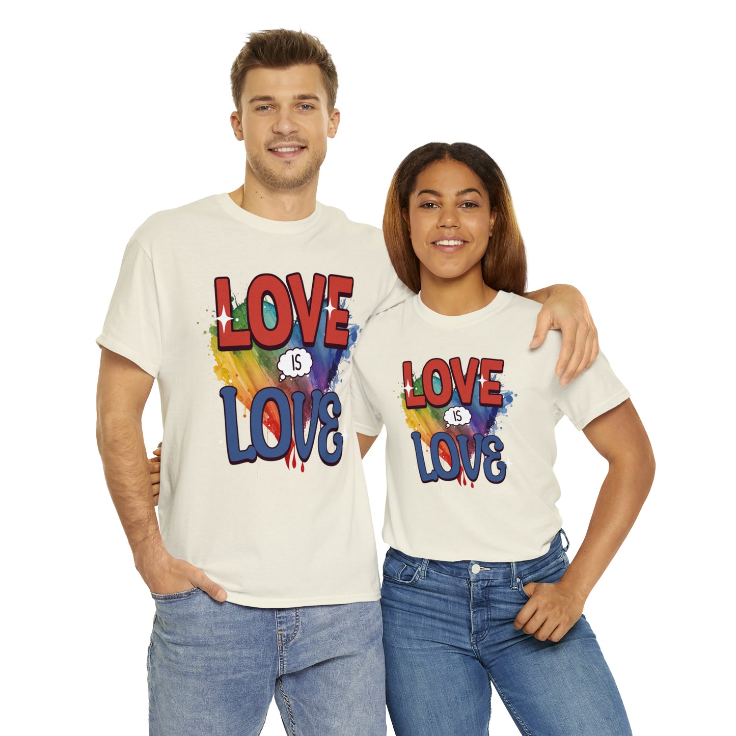 LOVE is LOVE - Unisex Cotton Tee - LGTBQ Gay Pride