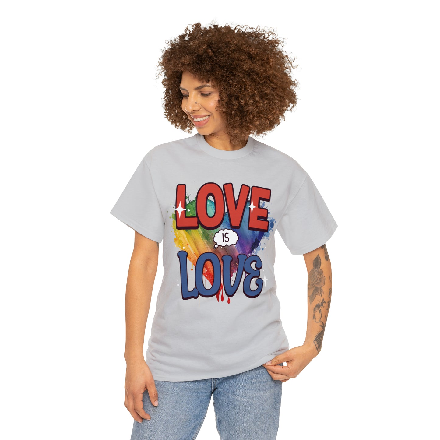 LOVE is LOVE - Unisex Cotton Tee - LGTBQ Gay Pride