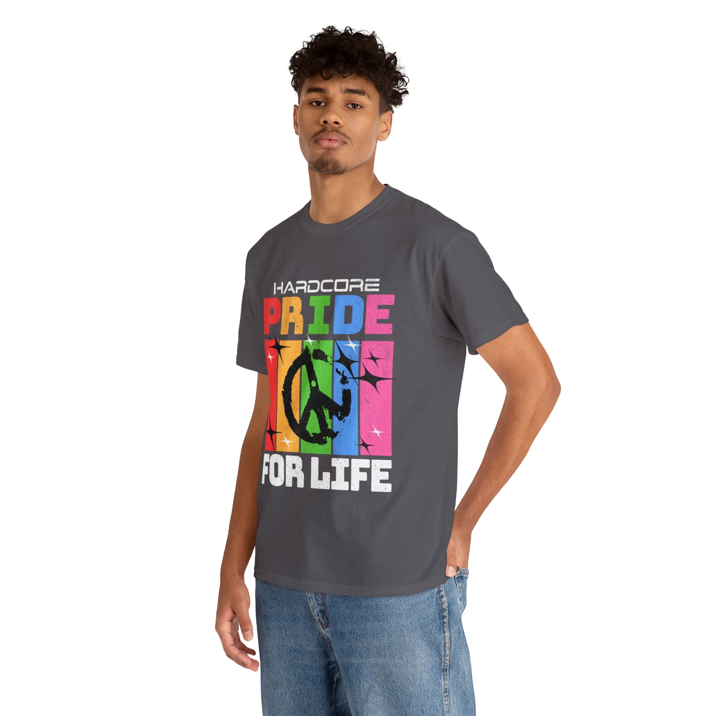 HARDCORE  - Unisex Cotton Tee - LGTBQ Gay Pride