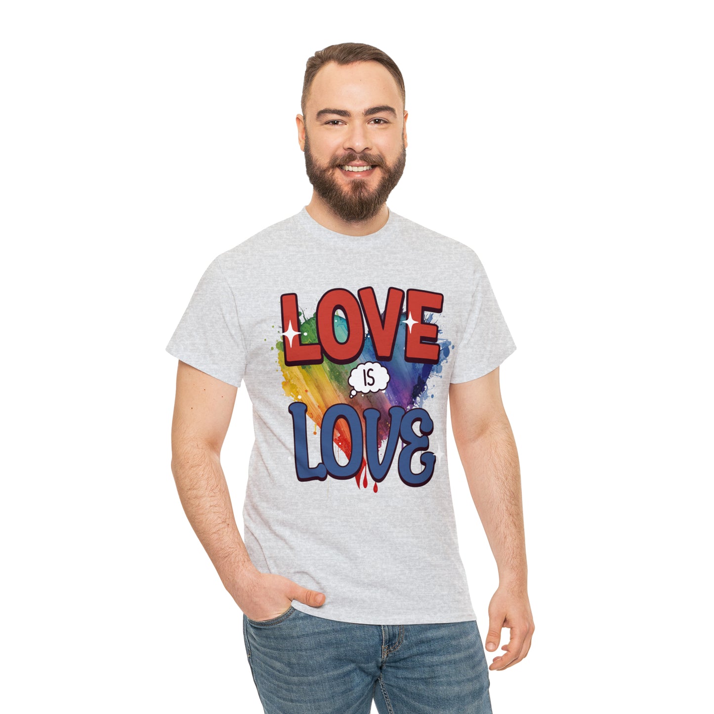 LOVE is LOVE - Unisex Cotton Tee - LGTBQ Gay Pride