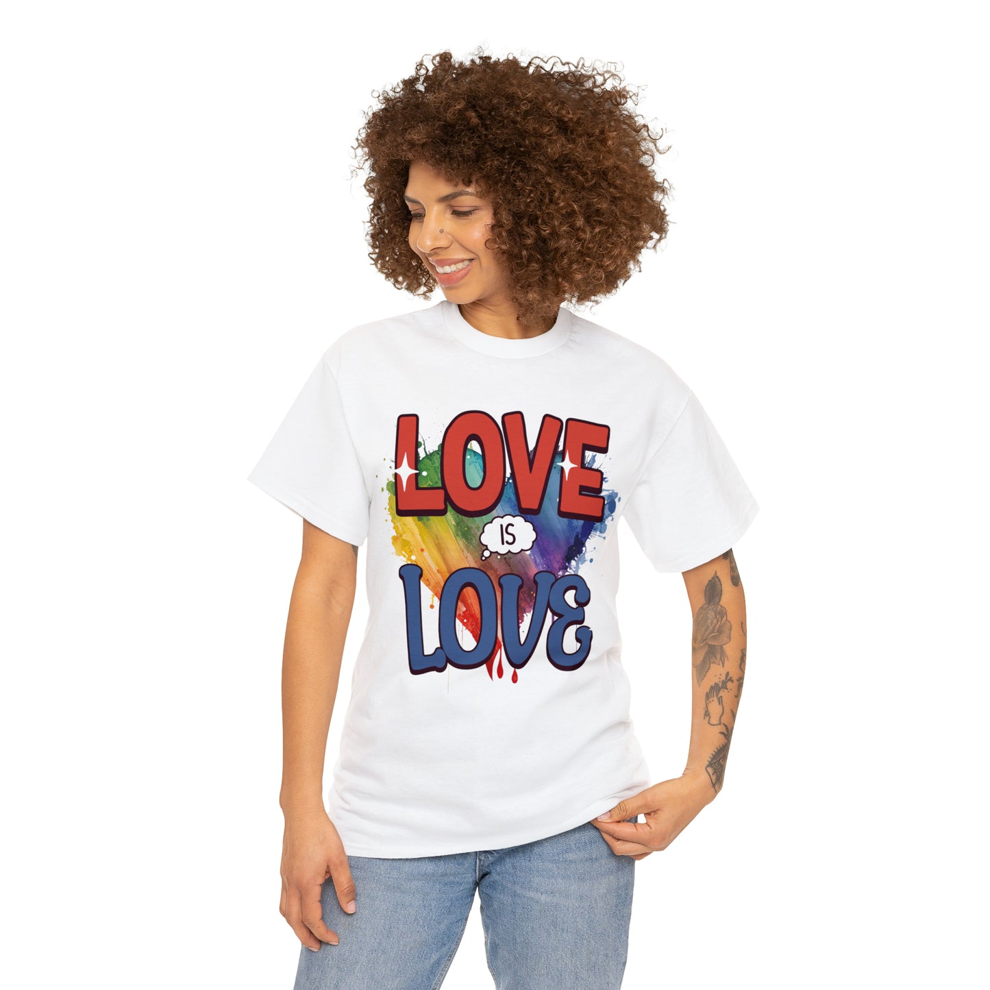 LOVE is LOVE - Unisex Cotton Tee - LGTBQ Gay Pride