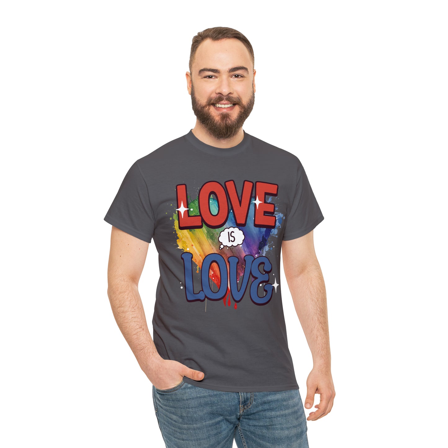 LOVE is LOVE - Unisex Cotton Tee - LGTBQ Gay Pride