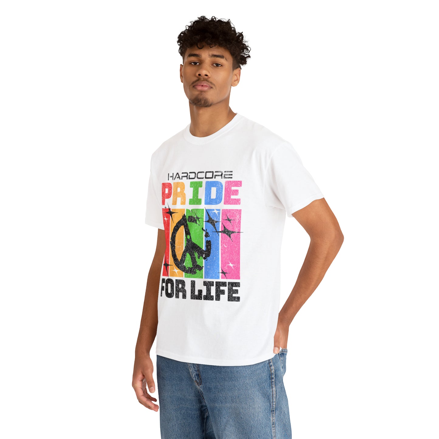 HARDCORE  - Unisex Cotton Tee - LGTBQ Gay Pride