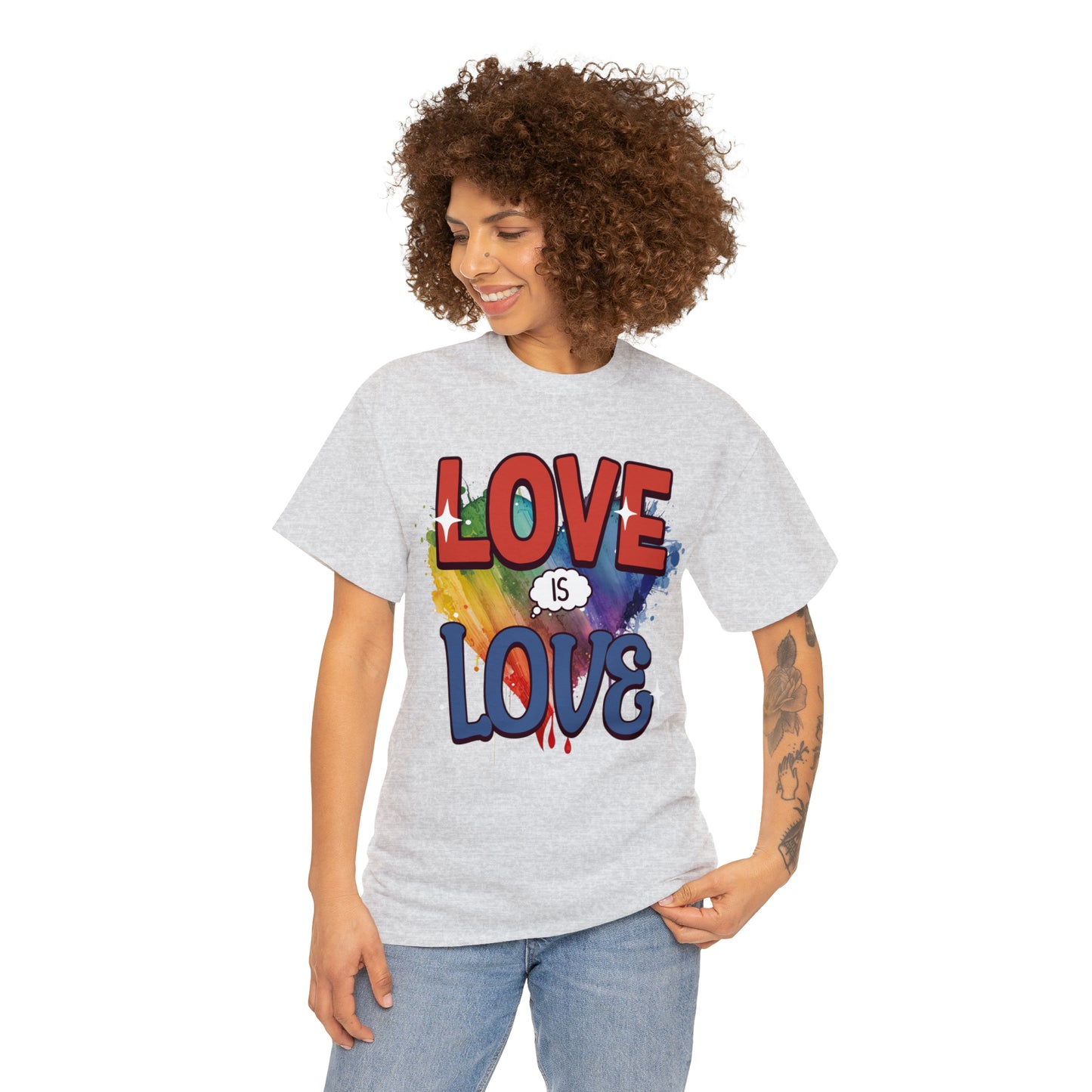 LOVE is LOVE - Unisex Cotton Tee - LGTBQ Gay Pride