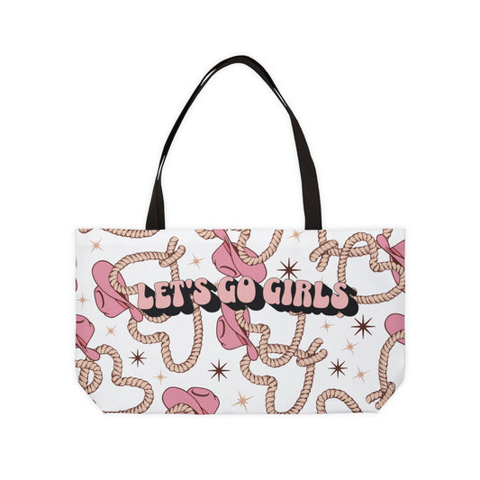 BACHELORETTE PARTY, Bachelorette, Girl's Weekend, Cowgirl Disco Weekender Tote Bag