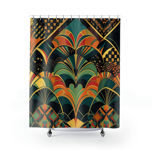 ART DECO Shower Curtain - Home Decor, Bathroom Decor