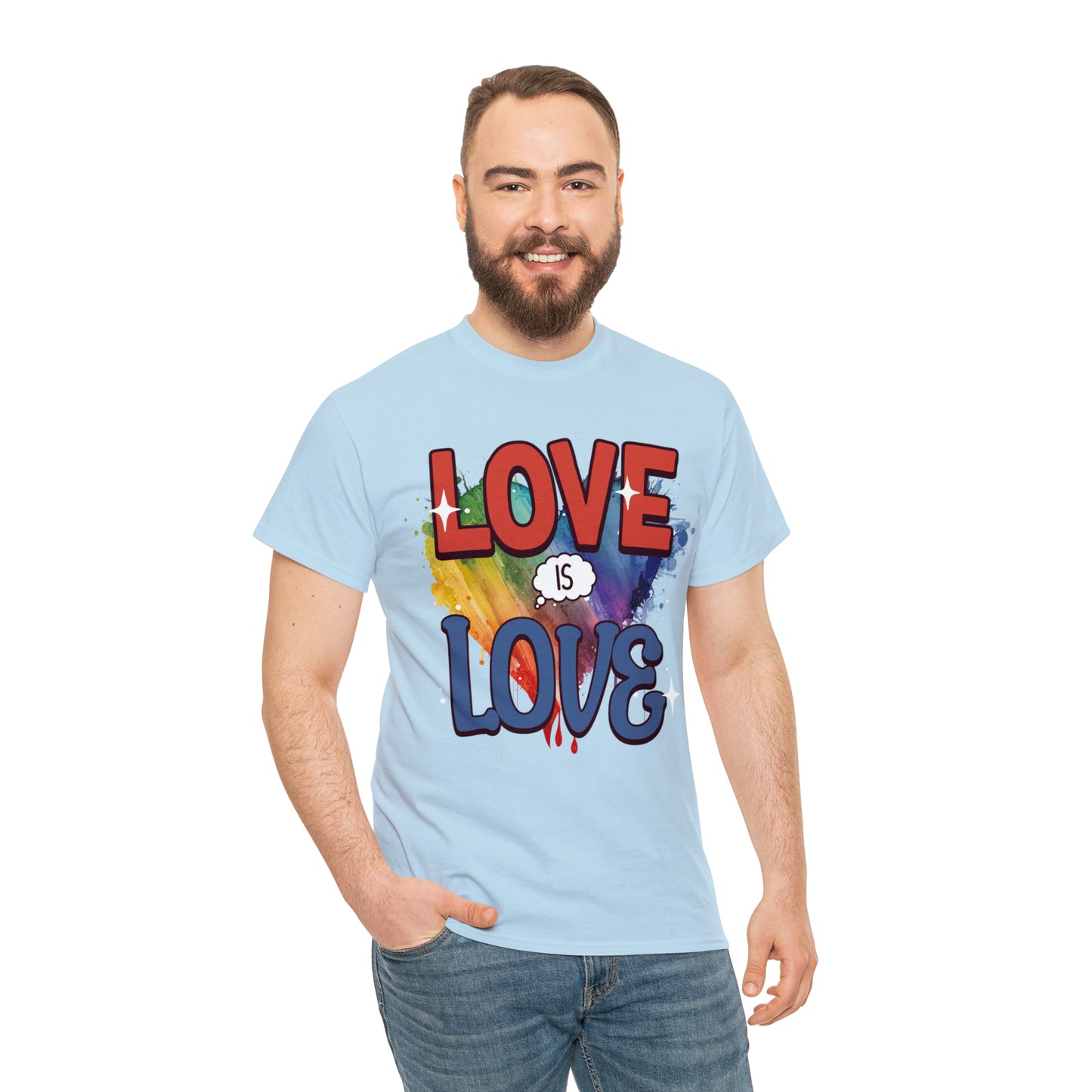LOVE is LOVE - Unisex Cotton Tee - LGTBQ Gay Pride