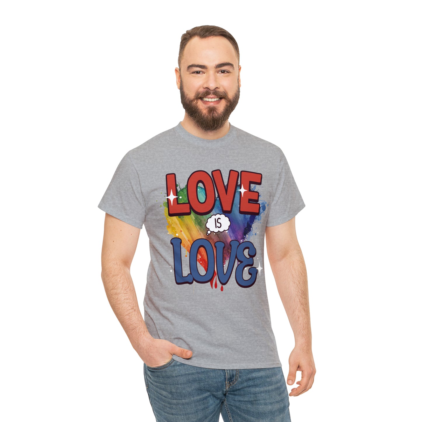 LOVE is LOVE - Unisex Cotton Tee - LGTBQ Gay Pride