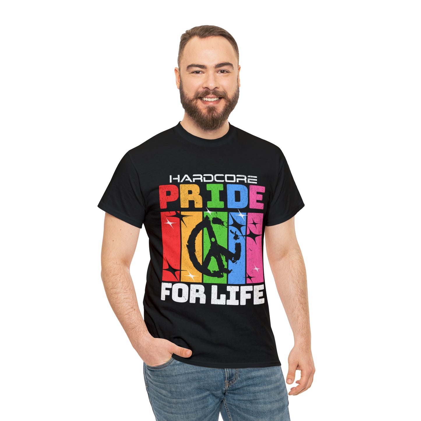 HARDCORE  - Unisex Cotton Tee - LGTBQ Gay Pride