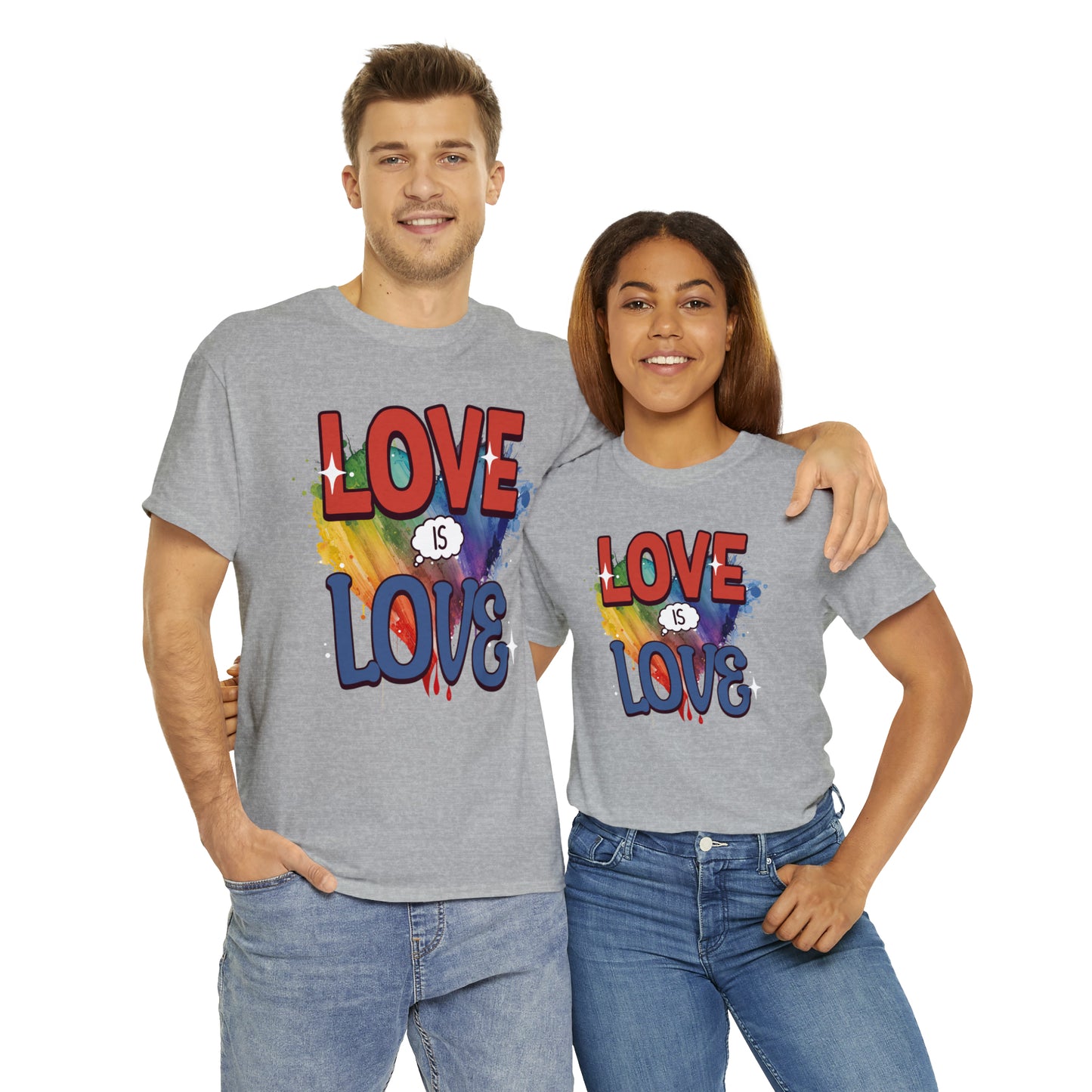 LOVE is LOVE - Unisex Cotton Tee - LGTBQ Gay Pride