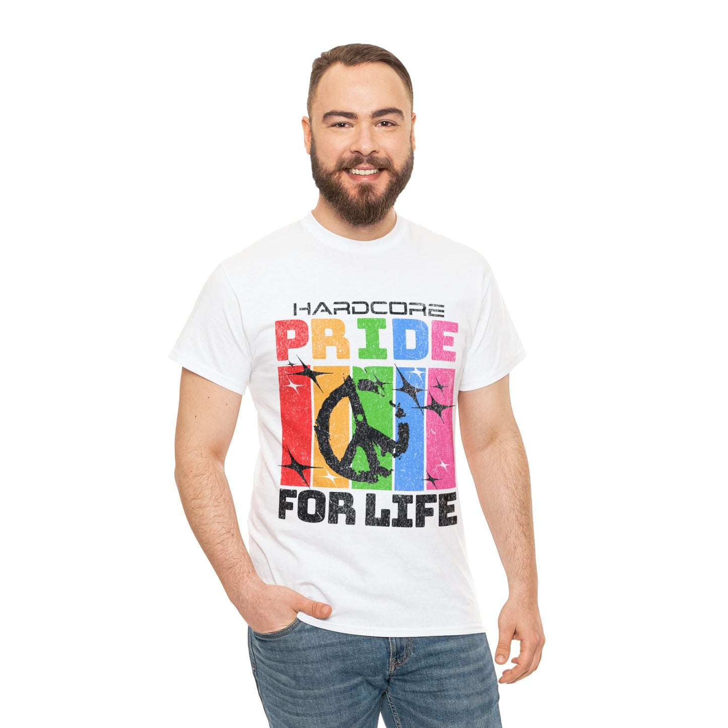 HARDCORE  - Unisex Cotton Tee - LGTBQ Gay Pride